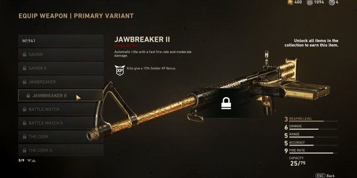 2560x1440 Call of Duty: WW2 - all weapon variants and skins currently in the
