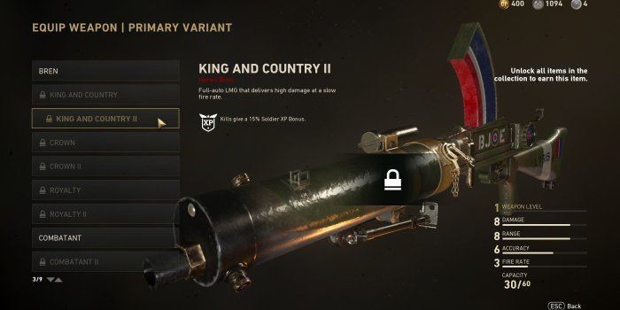 2560x1440 Call of Duty: WW2 - all weapon variants and skins currently in the