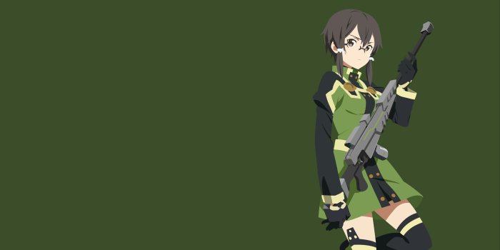 5120x3200 Sword Art Online Ordinal Scale - Sinon,Vector HD wallpaper download