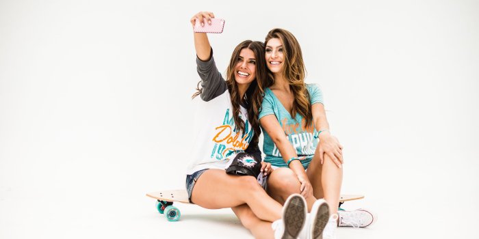 3840x2400 Desktop Wallpapers Smile Selfie Two Girls Skateboard Gray 3840x2400