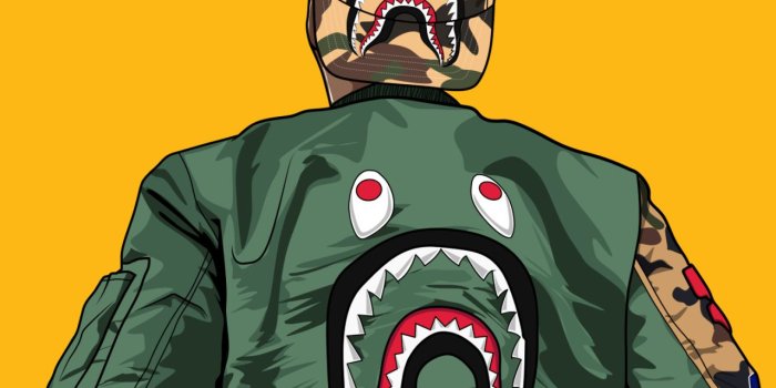 1280x1280 Bape Shark Wallpapers