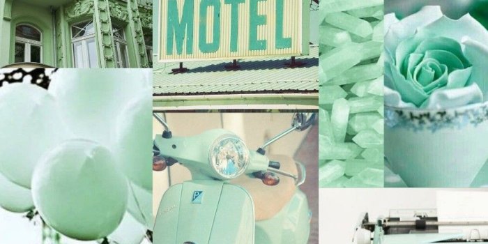 899x1600 Wallpaper, background, collage, aesthetic, music, color, mint, green