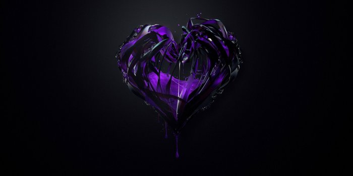 1920x1200 Abstract Purple Heart