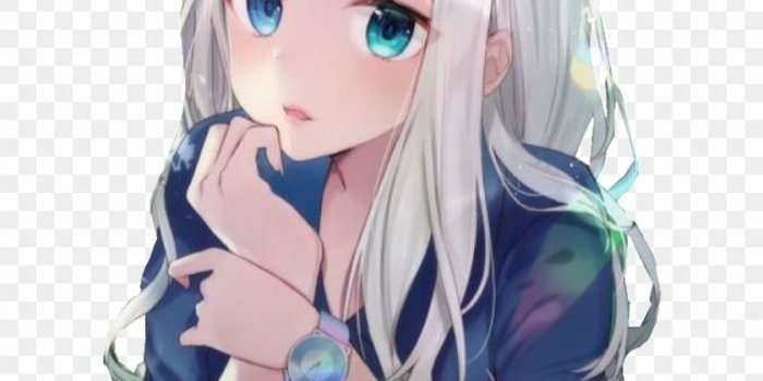 840x1035 Anime Girl Sticker - Anime Girl Aesthetic Transparent, HD Png