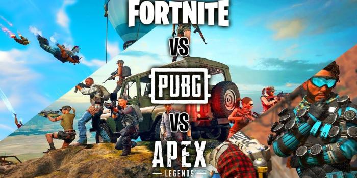 1280x720 Fortnite vs PUBG vs Apex Legends