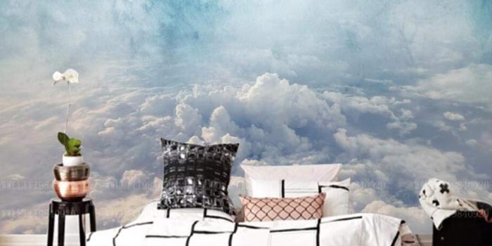 988x1000 Amazon.com: Dalxsh Marbled Cloud Sky Aesthetic 3D Wallpaper Living