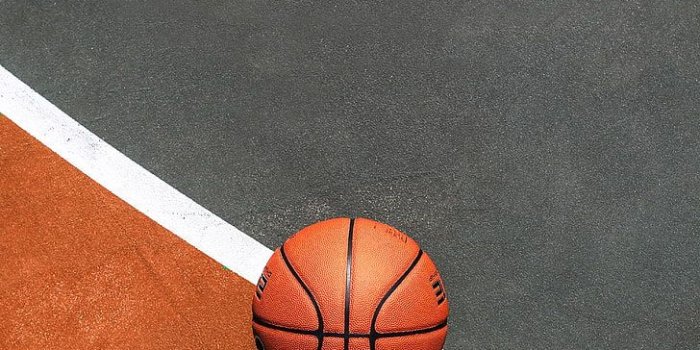 728x1092 HD wallpaper: orange and black basketball, basketball court, sport