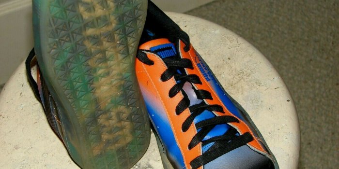 1600x1200 Puma Los Angeles Multi-Color Court Shoes size 10.5 Blue/Orange/Black