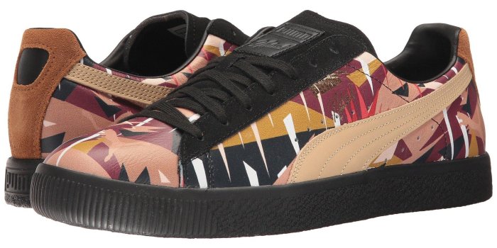 1920x1440 Puma X Naturel Clyde Moon Jungle Sneaker in Puma Black/Natural Vachetta