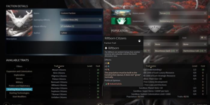 1920x1080 Riftborn image - Major Factions Starting Populations mod for Endless