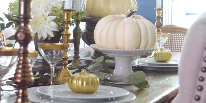 4000x6000 Gilded Autumn Tablescape | Farm House Dining Room | Farmhouse table
