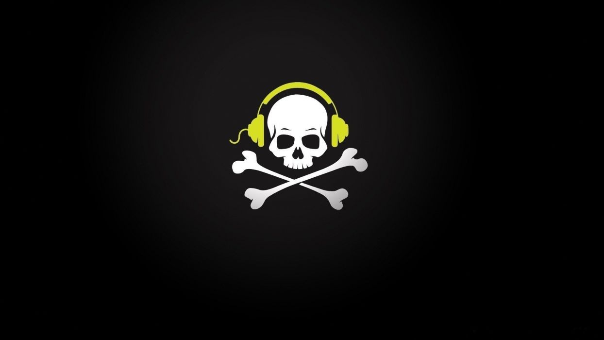 1244x700 Skull with Headphones Wallpapers - Top Free Skull with Headphones