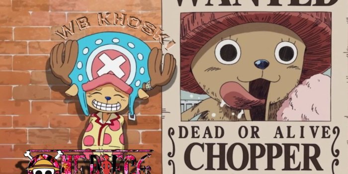 1440x1080 Dr. Tony Tony Chopper wanted 50 BERI BOUNTY by WB KHOSKI Wallpaper