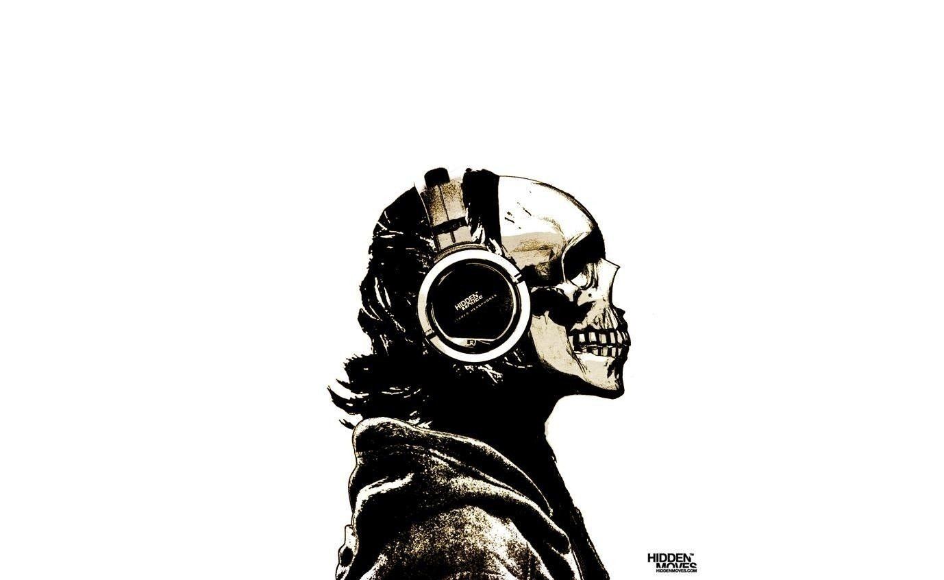 1378x846 2975042 skull headphones drawing wallpaper and background | Other