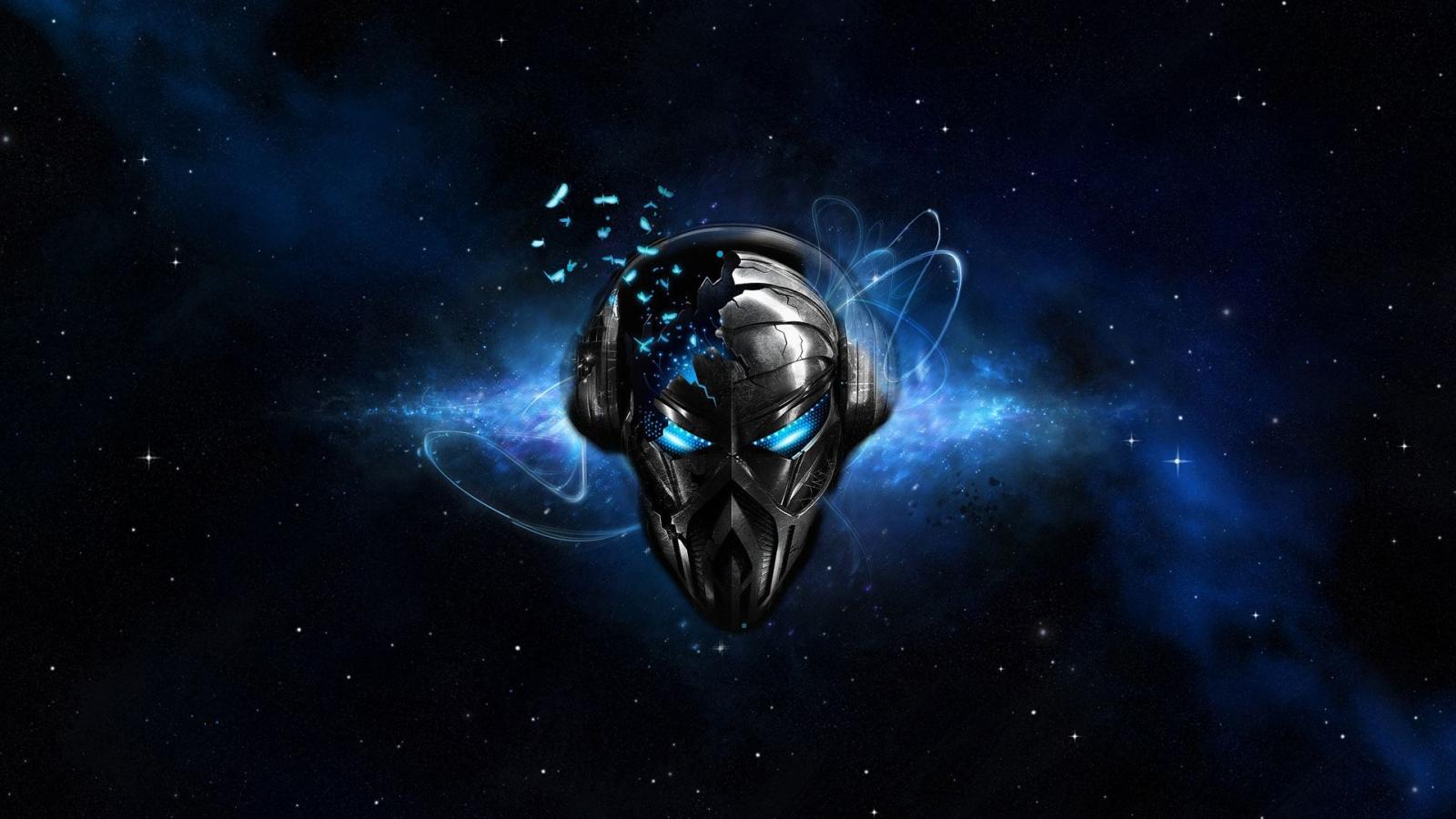 1920x1080 Download wallpaper 1920x1080 pirate station, skull, headphones