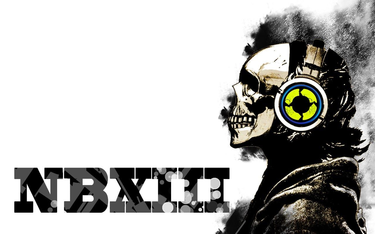 1280x800 HD wallpaper: And, Crossbones, headphones, skull, black background