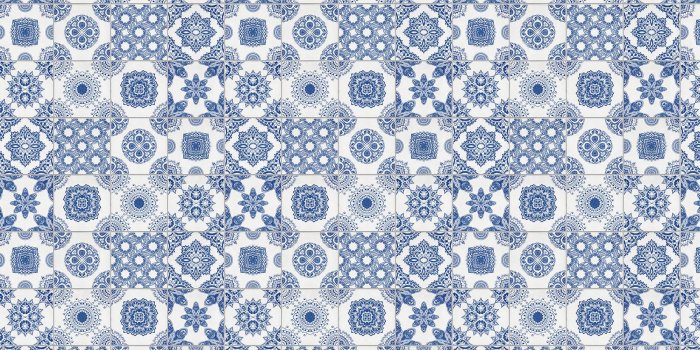 1650x1070 Blue and White Tile Wallpaper | MuralsWallpaper