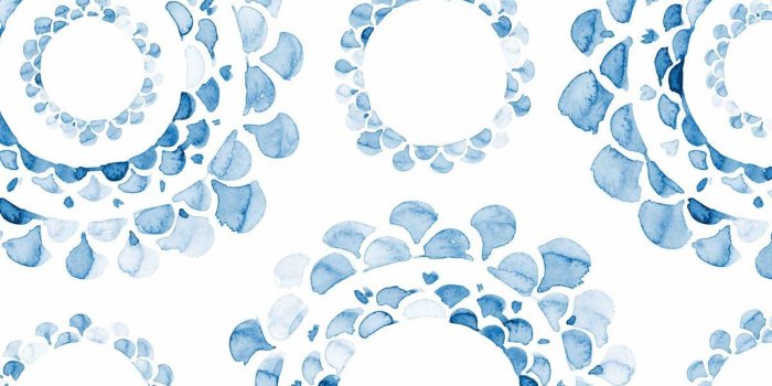 1200x1200 Beautiful Blue and White Wallpaper Patterns - Sand and Sisal