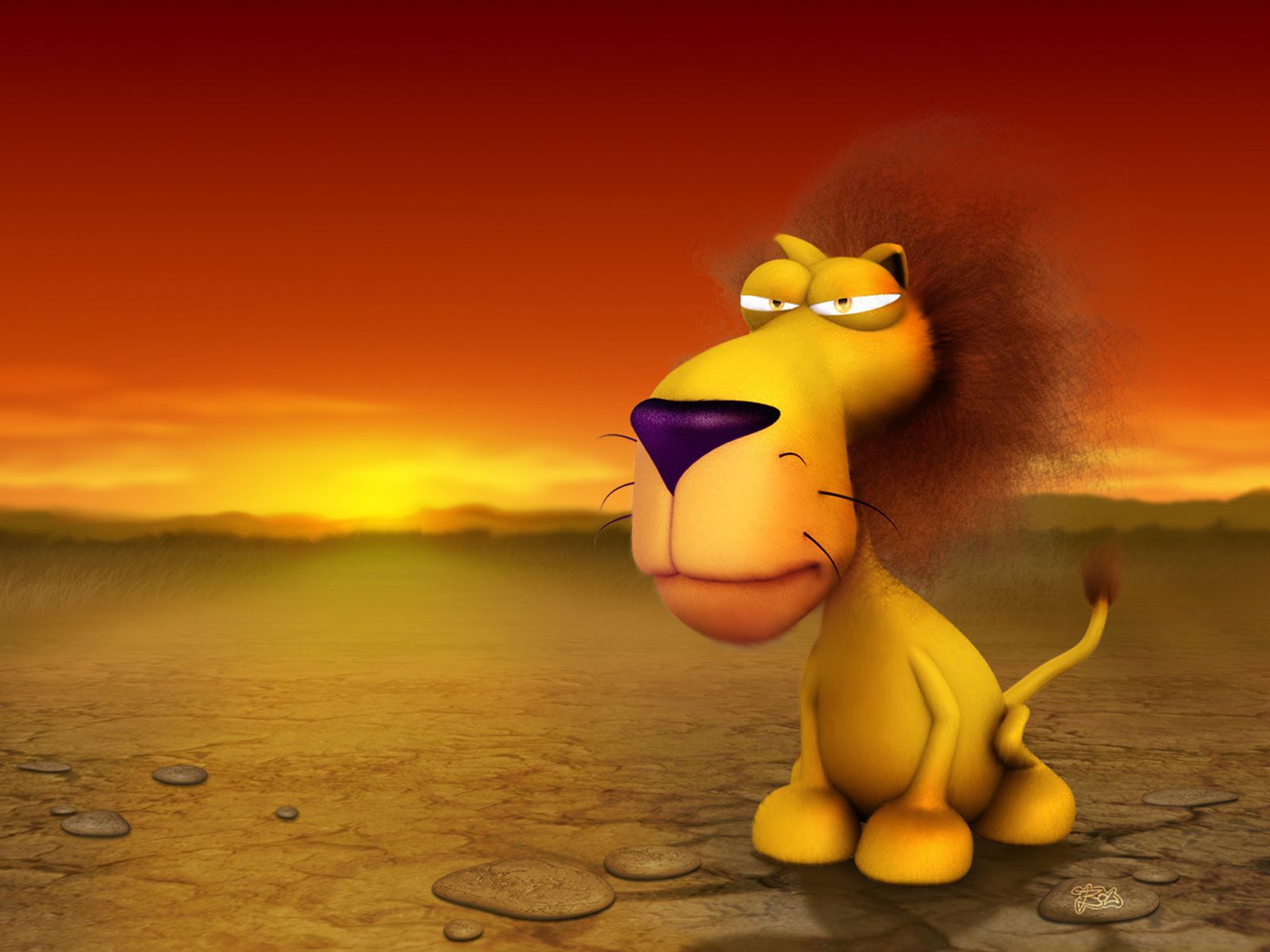 1600x1200 Download desktop wallpaper of cute lion king computer desktop