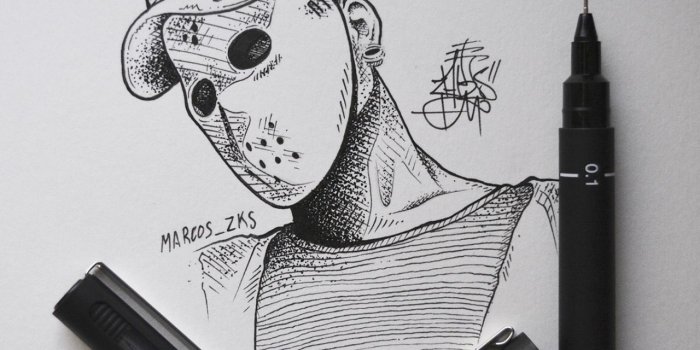 1280x1280 SKI MASK THE SLUMP GOD // Instagram: marcos_zks | Drawings in 2019