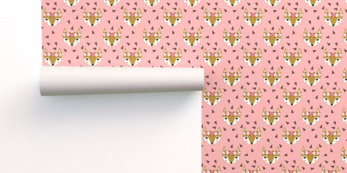 1024x1024 fox flower crown pink spring cute on Isobar by charlottewinter