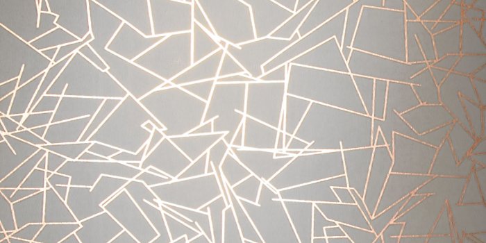 1300x1731 Angles Wallpaper - Copper Rose White | Monument Interiors