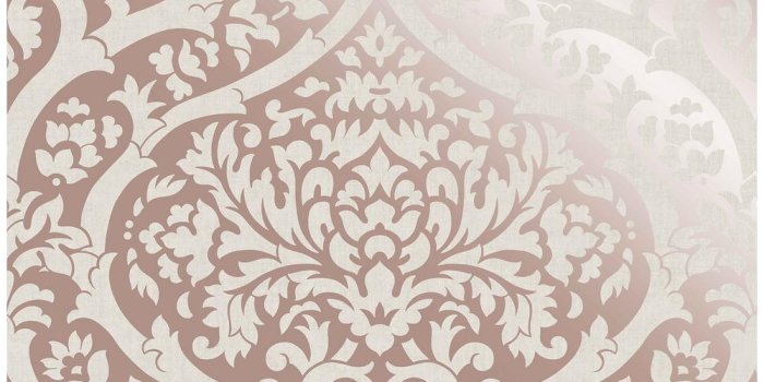 1000x1000 Sandringham Rose Gold Damask Wallpaper