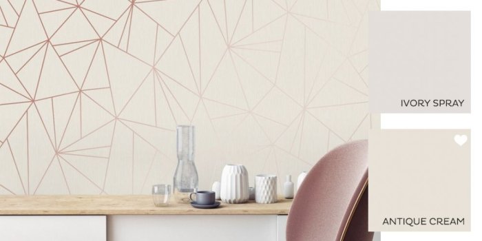 1000x1000 Camden Apex Glitter Wallpaper Rose Gold