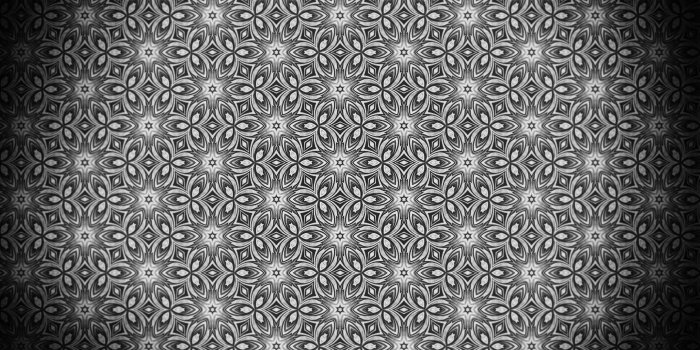 8000x4500 Black and Grey Decorative Floral Pattern Wallpaper