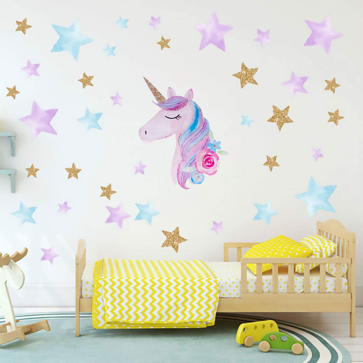 1200x1200 Amazon.com: CHICTRY Cute Cartoon Animal Wall Decals Removal PVC Art