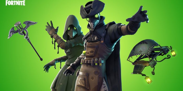 3840x2160 4K Background Fortnite Skins Scourge & Plague #4332 Wallpapers and