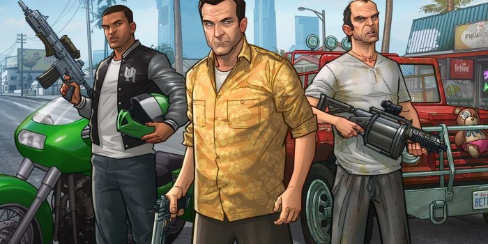 2880x1800 Download 2880x1800 Gta V Characters, Trevor, Franklin Clinton