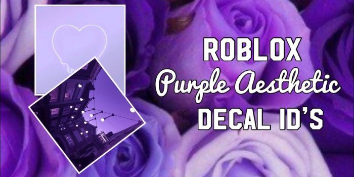 1280x720 Roblox Purple Aesthetic Decal ID’s