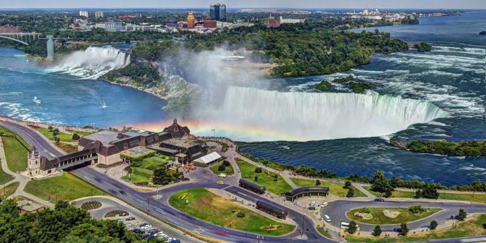 1920x1080 Wallpaper Beautiful city in Canada, Niagara Falls, street, house