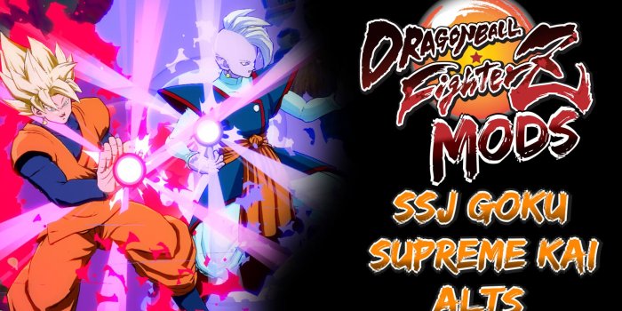 1920x1080 SSJ Goku/Supreme Kai Alt V3 [Dragon Ball FighterZ] [Skin Mods]