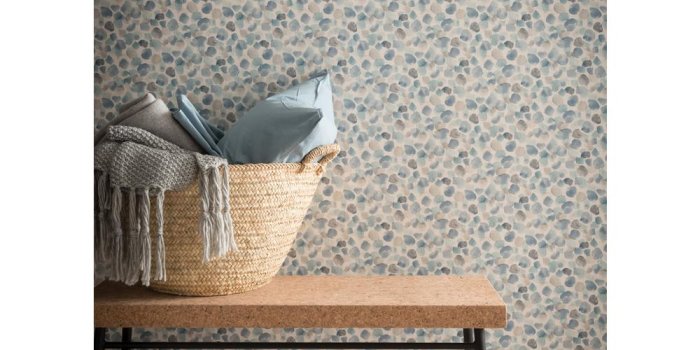 1000x1000 Painted Dot Blue Wallpaper