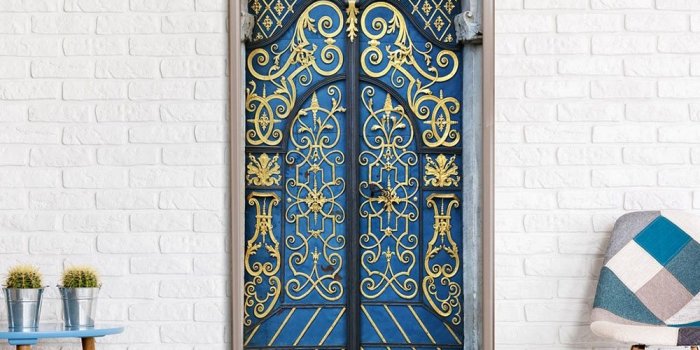 1000x1000 Photo wallpaper on the door - Royal Gate