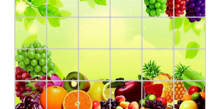 1024x1024 Susada Kitchen Wallpaper Foil Wall Stickers Backsplash Cover Waterproof  Sticky Papers (Fruit)