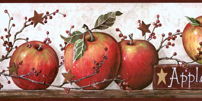 2550x895 Home Wallcoverings > Borders > Kitchen - Wallpaper & Border