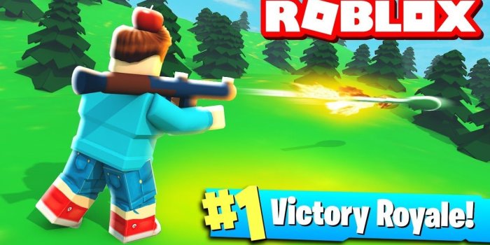 1280x720 VICTORY ROYALE IN ROBLOX FORTNITE!