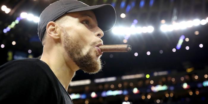 1600x900 Steph Curry Lights Up After Winning Second NBA Title | Cigar Aficionado