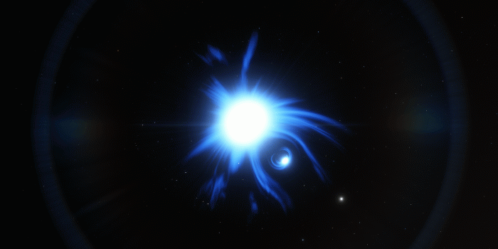 2560x1440 A blue supergiant and its black hole companion : spaceengine