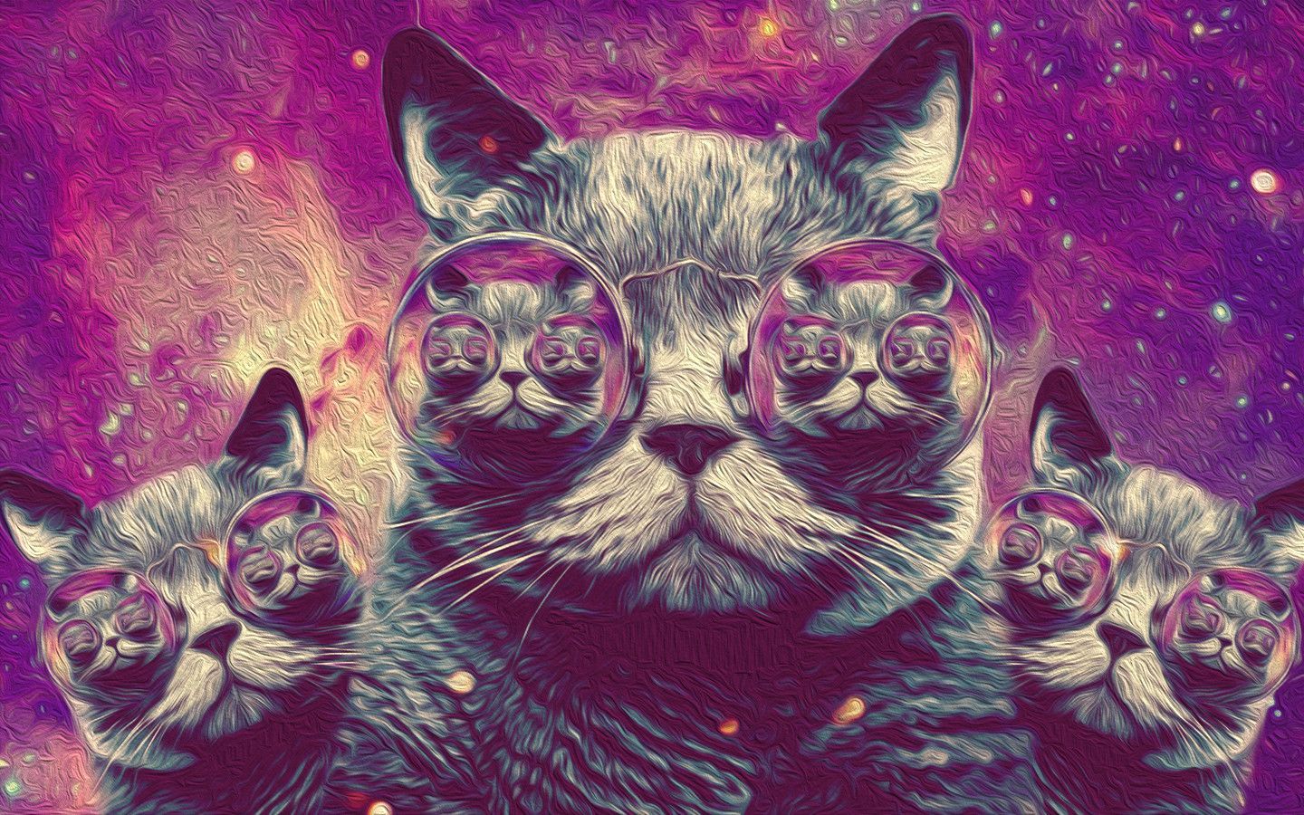 1440x900 Cat Hipster Collage Wallpapers - Top Free Cat Hipster Collage