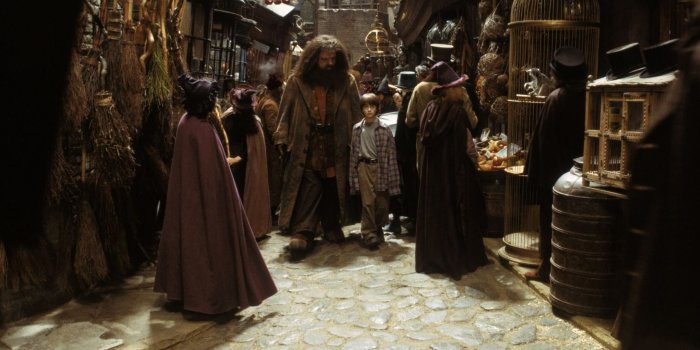 2048x1348 Hagrid and Harry in Daigon Alley | Harry Potter | Harry potter