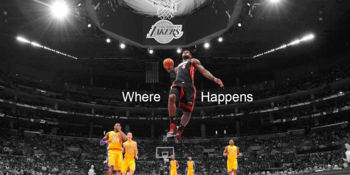 1280x780 Lebron James Miami Heat Awesome Dunk On Lakers HD Wallpaper | Stuff