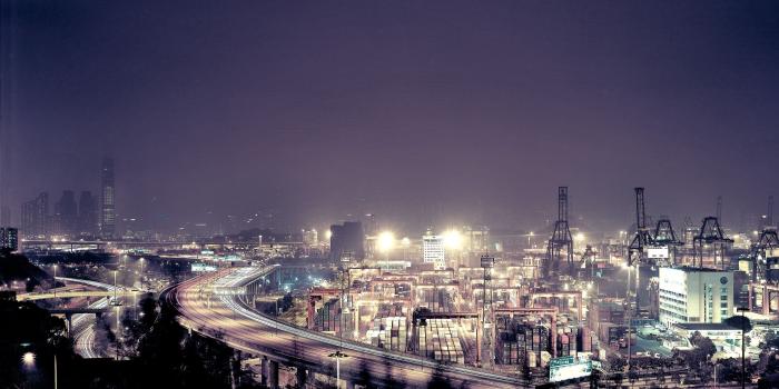 2560x1600 Download wallpaper 2560x1600 hong kong, night, view from above