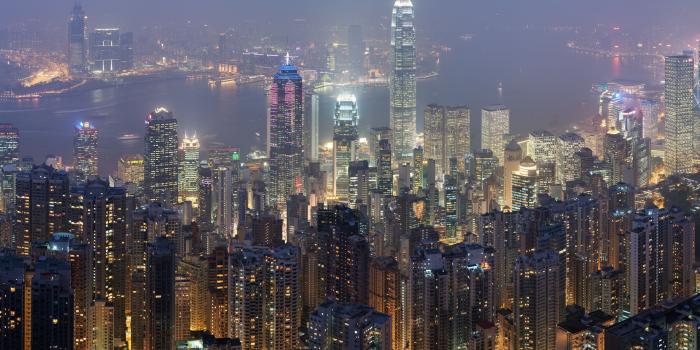2560x1600 Hong Kong Landscape Skyscrapers Top View Night Hdr - Free Stock