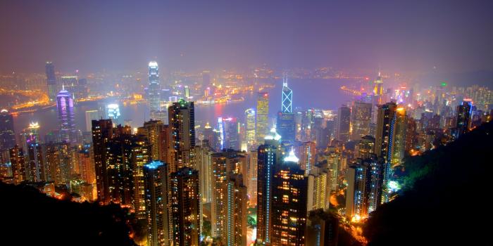 3887x2587 Top view photo of lightened high rise buildings during night time