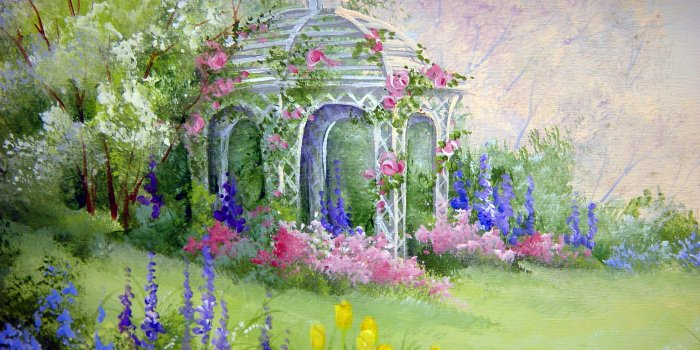 2560x1920 Garden Gazebo HD desktop wallpaper : Widescreen : High Definition