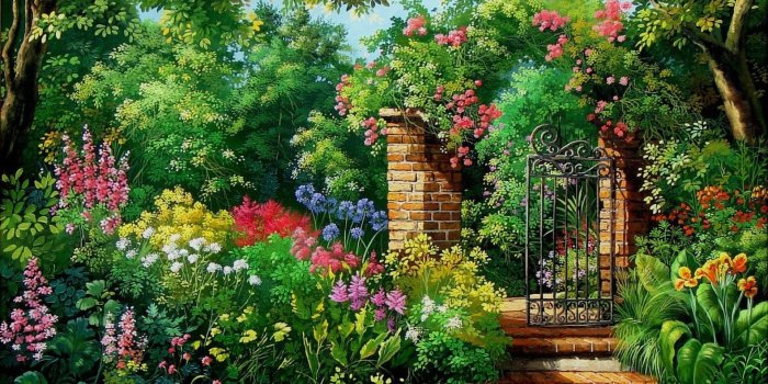 1920x1200 English Garden HD Wallpaper | Background Image | 1920x1200 | ID